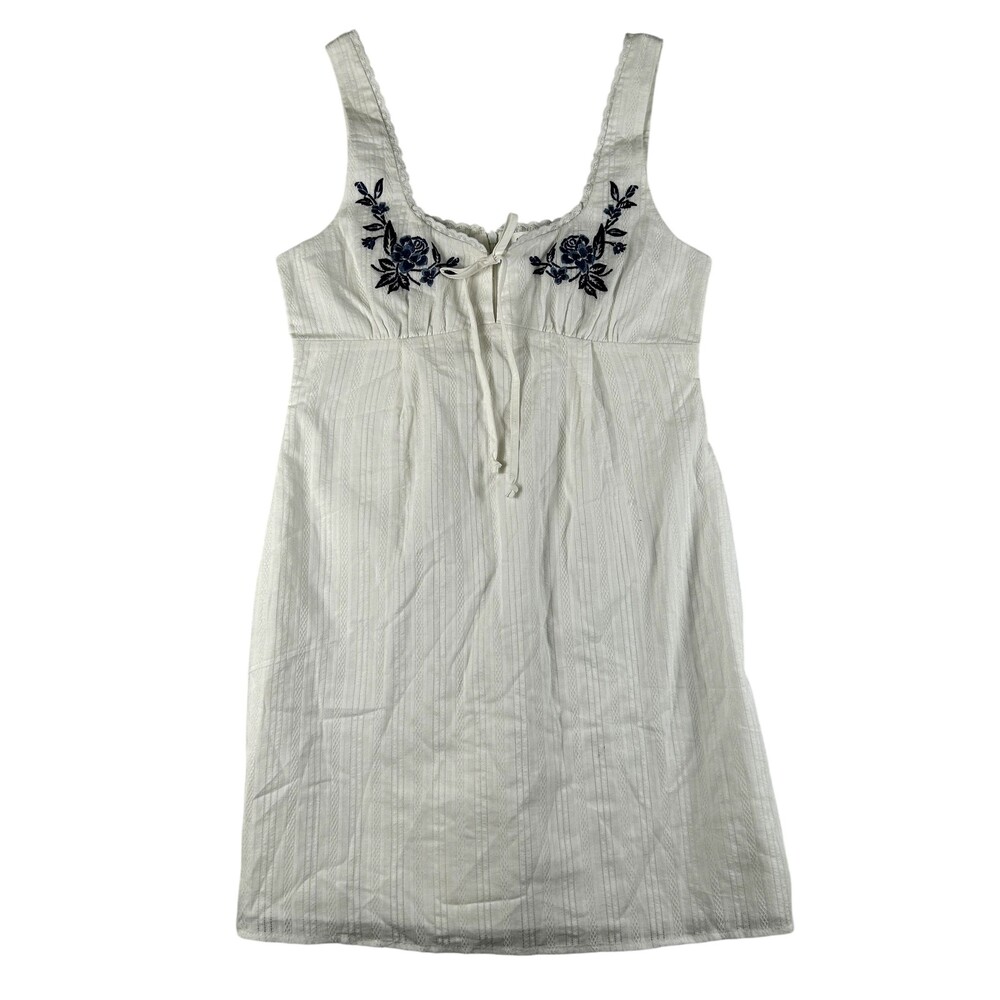 Altar'd State Dress Womens Small White Cove Floral Embroidered Boho Sundress